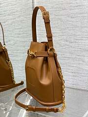 	 MEDIUM C'EST DIOR BAG Black CD-Embossed Calfskin Brown 24×10×24.5cm - 5