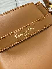 	 MEDIUM C'EST DIOR BAG Black CD-Embossed Calfskin Brown 24×10×24.5cm - 4