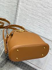 	 MEDIUM C'EST DIOR BAG Black CD-Embossed Calfskin Brown 24×10×24.5cm - 2