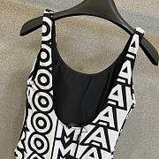 Fendi One-Piece Swimsuit Black/White - 3