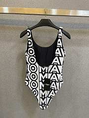 Fendi One-Piece Swimsuit Black/White - 2