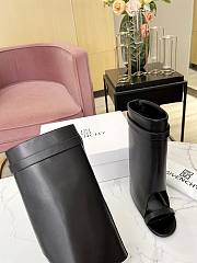 	 Givenchy Shark Lock Sandals In Black Leather Size 35-43cm - 3