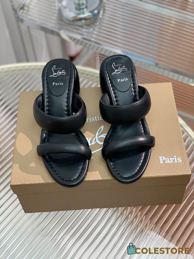 Christian Louboutin Inflama Sab 85 Leather Sandal Black - 1