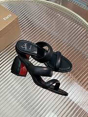 Christian Louboutin Inflama Sab 85 Leather Sandal Black - 2