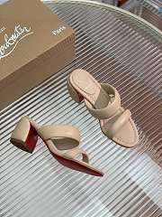 Christian Louboutin Inflama Sab 85 Leather Sandal Beige - 2