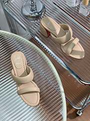 Christian Louboutin Inflama Sab 85 Leather Sandal Beige - 3