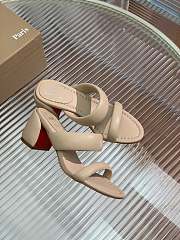 Christian Louboutin Inflama Sab 85 Leather Sandal Beige - 6