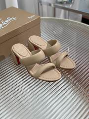 Christian Louboutin Inflama Sab 85 Leather Sandal Beige - 5