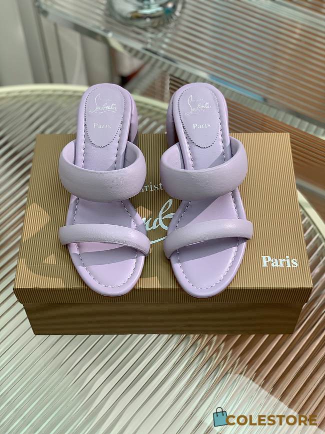Christian Louboutin Inflama Sab 85 Leather Sandal Purple - 1