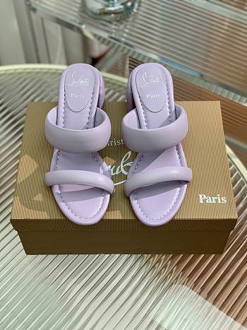 Christian Louboutin Inflama Sab 85 Leather Sandal Purple