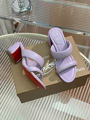 Christian Louboutin Inflama Sab 85 Leather Sandal Purple - 5