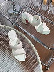 Christian Louboutin Inflama Sab 85 Leather Sandal White  - 3