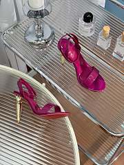 Christian Louboutin Women's Lipqueen 10 Ankle-Strap Patent Leather Sandals Pink - 2