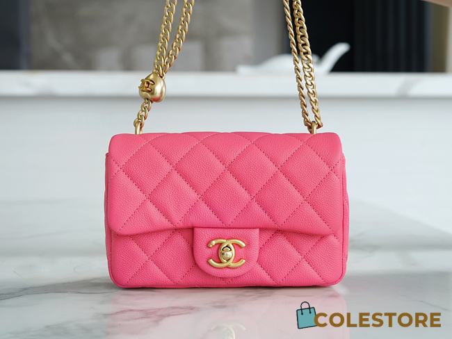 Chanel 23P Caviar Mini Pink Size 19×12×8cm - 1