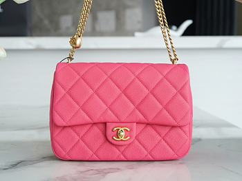 Chanel 23P Caviar Pink 19×24×9cm
