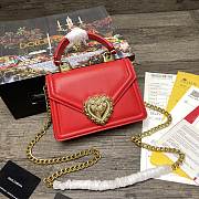 	 Dolce and Gabbana Black Small Devotion Black Red 19x4.5x13cm - 1