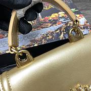 	 Dolce and Gabbana Black Small Devotion Gold Bag 19x4.5x13cm - 6