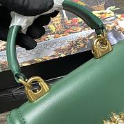 	 Dolce and Gabbana Black Small Devotion Green Bag 19x4.5x13cm - 3