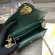 	 Dolce and Gabbana Black Small Devotion Green Bag 19x4.5x13cm - 6