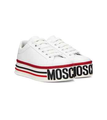 Moschino Flatform Lace-up Sneakers 