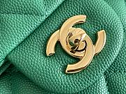 	 Chanel CF Flap Bag Green Classic 23x14.5x6cm - 3