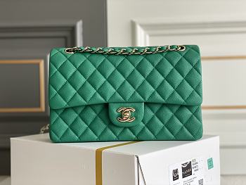 	 Chanel CF Flap Bag Green Classic 25.5x15.5x6.5