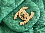 	 Chanel CF Flap Bag Green Classic 25.5x15.5x6.5 - 3