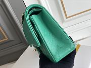	 Chanel CF Flap Bag Green Classic 25.5x15.5x6.5 - 2