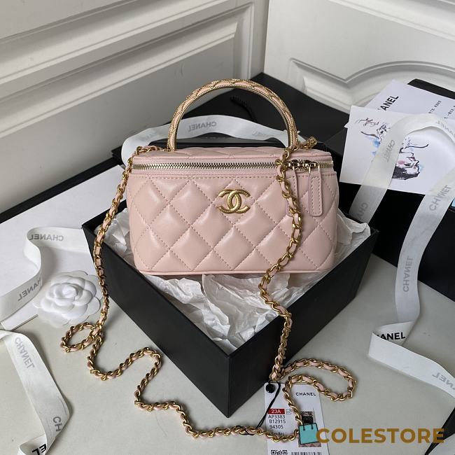 Chanel Vanity With Chain Pink Size 17x9.5x8cm - 1