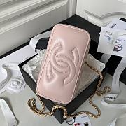 Chanel Vanity With Chain Pink Size 17x9.5x8cm - 5