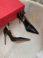 Women Valentino Vlogo Patent Pump Black Size 35-39 - 4