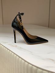 Women Valentino Vlogo Patent Pump Black Size 35-39 - 2