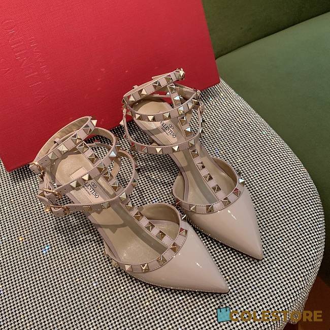 	 Valentino Garavani Rockstud Beige Pump 6.5cm - 1