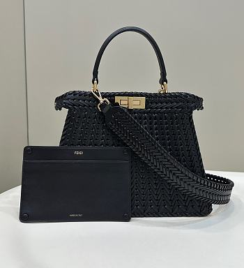 Fendi Peekaboo Isee U Black Size 33x12x25cm