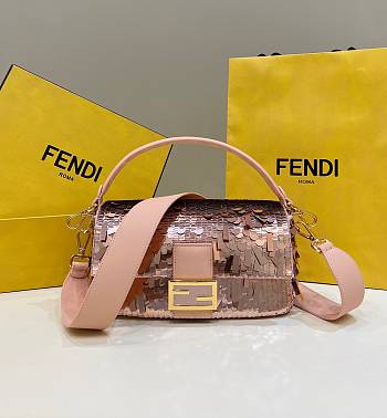 Fendi Baguette Pink One Size 26x7x13cm 