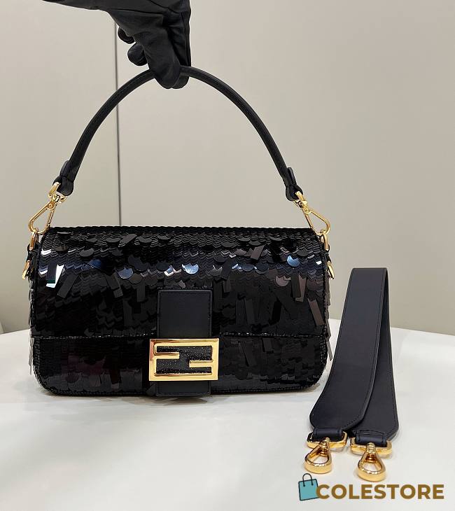	 Fendi Baguette Black Size 26x7x13cm - 1
