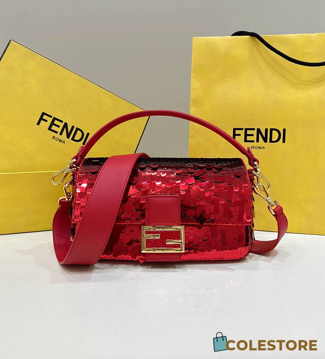 	 Fendi Baguette Red One Size 26x7x13cm - 1