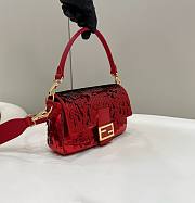 	 Fendi Baguette Red One Size 26x7x13cm - 6