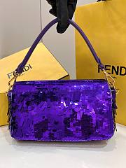 	 Fendi Baguette Dark Purple One Size 26x7x13cm - 4
