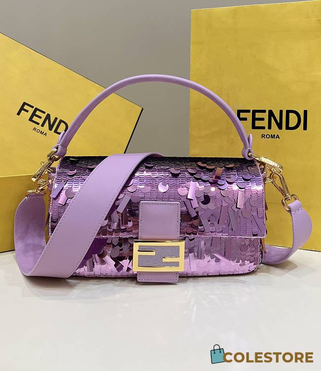 	 Fendi Baguette Light Purple One Size 26x7x13cm - 1