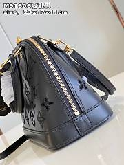 Louis Vuitton Alma BB Black Leather Bag M22878 Size 23.5 x 17 x 11 cm - 4