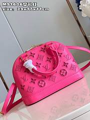 	 Louis Vuitton Alma BB Pink Leather Bag M22878 - 2