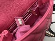 Chanel Coco Caviar Pink Mini Size 13x19x9cm - 5