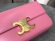 Celine Triomphe Shoulder Bag Pink Size 20x10x4cm - 6