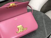 Celine Triomphe Shoulder Bag Pink Size 20x10x4cm - 4