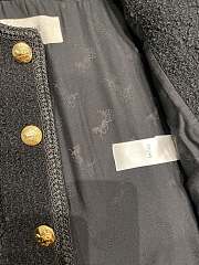 Celine Tweed Jacket Black  - 5