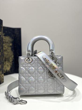 Lady Dior Silver Size 20*8*17cm