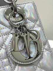 Lady Dior Silver Size 20*8*17cm - 5