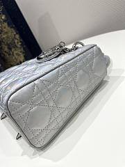 Lady Dior Silver Size 20*8*17cm - 4