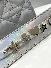 Lady Dior Silver Size 20*8*17cm - 3